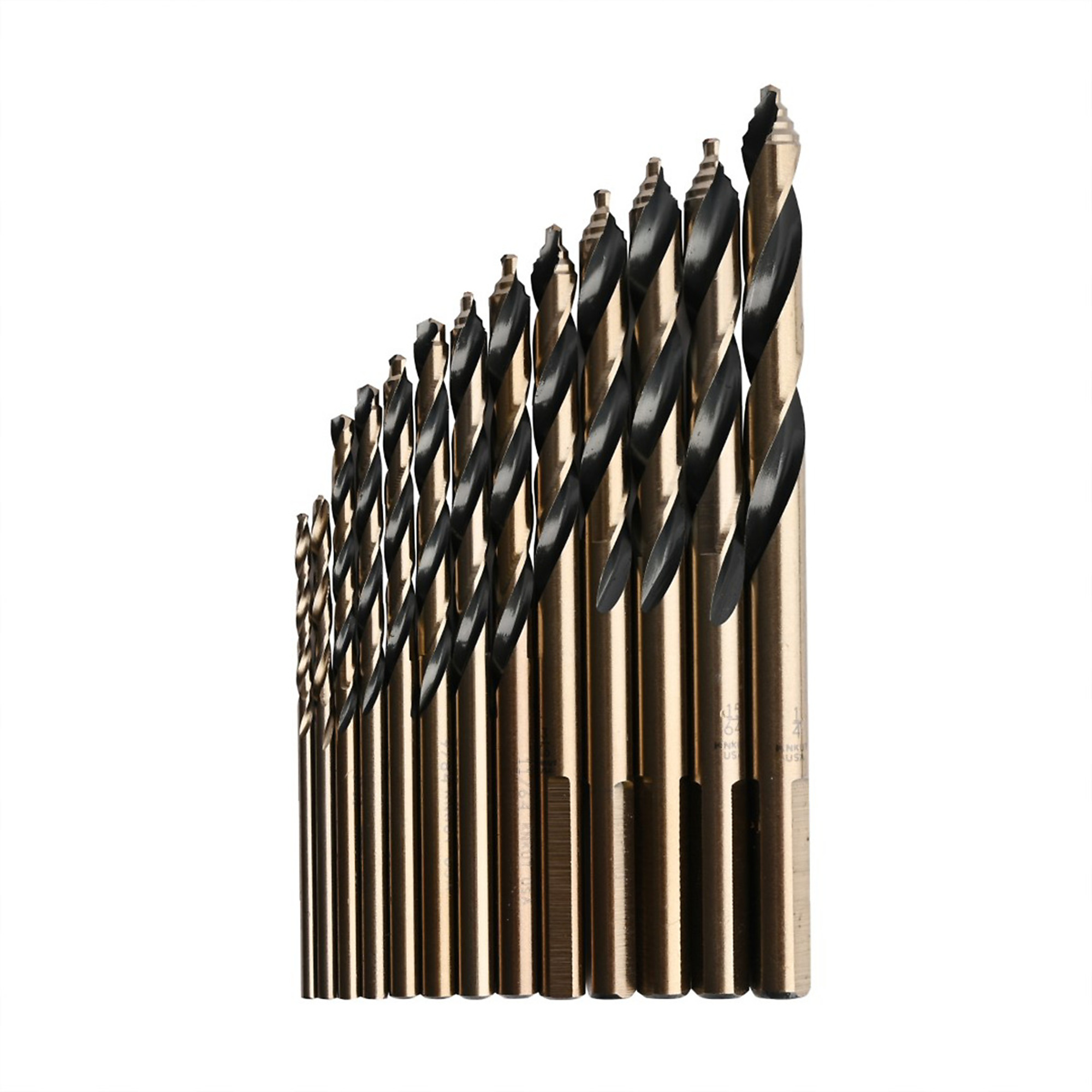KnKut Mechanics Length Step Point Drill Bit Set — 13-Piece, 1/16in.-1/4in., Model# KNK13KK10